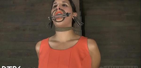  Nice-looking slaves are tied and given hardcore bdsm torture